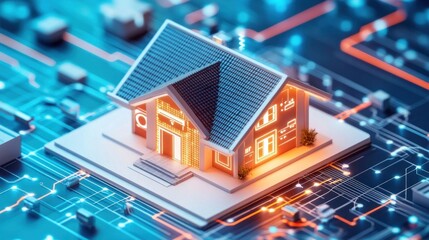 Innovative digital architecture and automation technologies come together in this visually striking smart home of the future  With sleek geometric patterns LED lighting