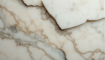 Close-up view of smooth alabaster slabs with subtle veining and pastel hues against cream background.