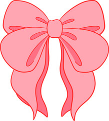 Coquette Pink Bow Ribbon
