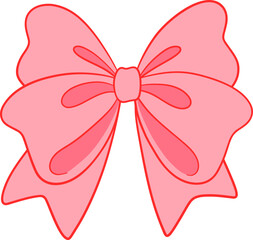 Coquette Pink Bow Ribbon