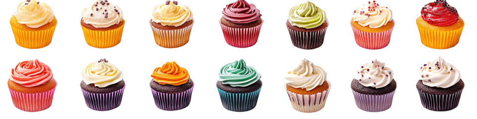 A set of cupcakes