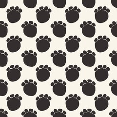 seamless pattern with elephant footprint