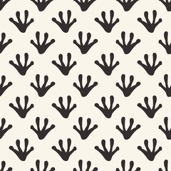Fototapeta premium seamless pattern with frog footprints