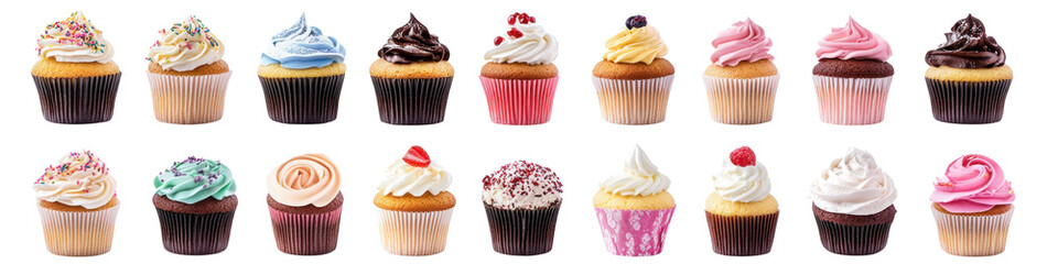A set of cupcakes