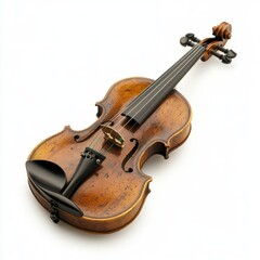 Fototapeta premium Generic Irish Fiddle Overview Black Strings Day Wooden