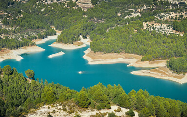 reservoir guadalest town Spain