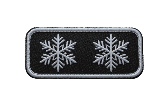 Snowflake winter frost snow ice crystal cold frozen season december weather christmas holiday patch badge transparent background