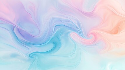 Serene pastel swirls dance in a dreamy abstract landscape of soft, flowing colors