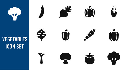 Set of  vegetables.