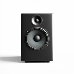 Fototapeta premium a black speaker on a white background 