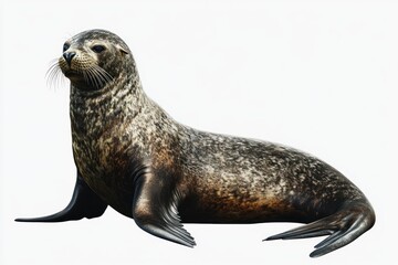 Seal resting, ocean background, wildlife, nature photography, website or book