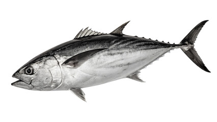 tuna fish isolated on transparent, sea food fish tuna