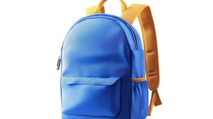 Realistic Blue Backpack Design