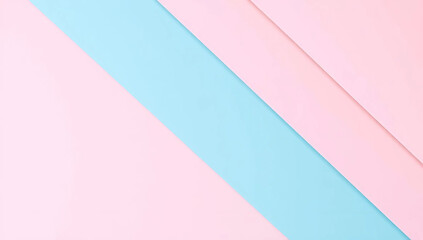 Obraz premium Minimalist Geometric Background with Pastel Pink and Blue Layers