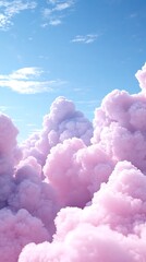 Pink Clouds with Sky, Nature, and Dreamy.