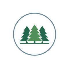 Obraz premium christmas tree sticker
