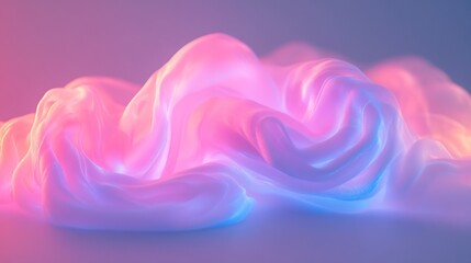 Fototapeta premium Colorful wisps of light create a dreamlike atmosphere at twilight