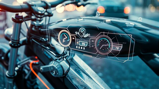 Vision&auml;res E-Bike: Futuristisches Design mit holographischen Elementen