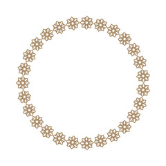 Decorative frame in patterned style.