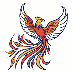 A phoenix logo represents rebirth, resilience, and transformation. Suited for startups, recovery programs, or educational institutions symbolizing growth