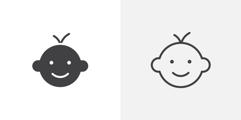 Baby Icon set. vectors for apps and website designs