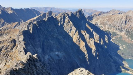 Jagged Mountain Peaks in Tatra Mountains, Poland
