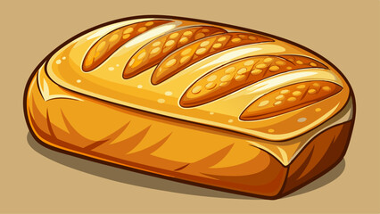 loaf of bread isolated