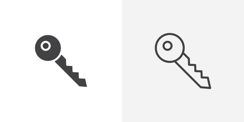 Key Icon set. vectors for apps and website designs