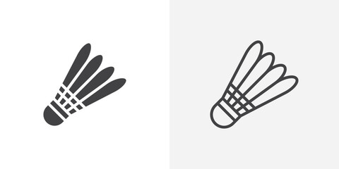 Shuttlecock Icon set. vectors for apps and website designs