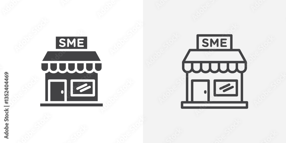 Poster sme icon set. vectors for apps and website designs