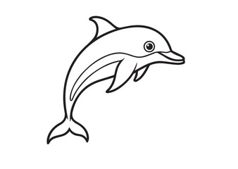 Fototapeta premium Dolphin vector