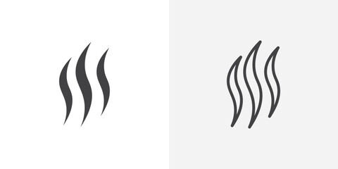 Smoke steam Icon set. vectors for apps and website designs