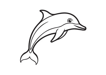 Naklejka premium Dolphin vector
