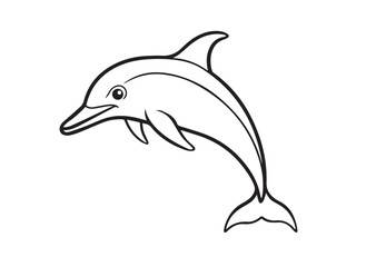 Obraz premium Dolphin vector