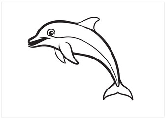 Obraz premium Dolphin vector