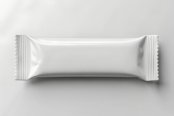 Blank chocolate or cereal bar, cookie mock-up isolated on white background
