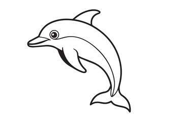 Fototapeta premium Dolphin vector