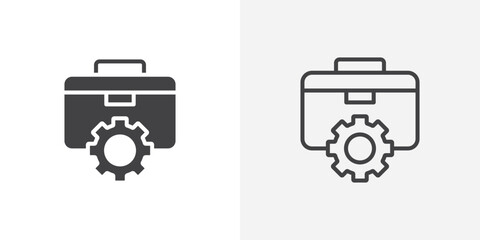 Work experience Icon set. vectors for apps and website designs