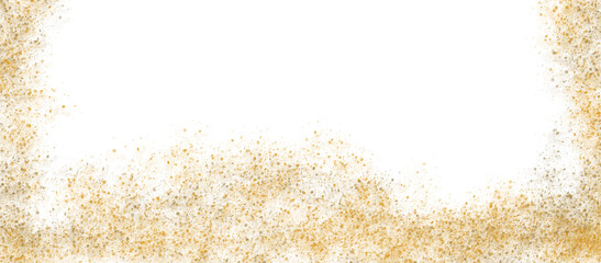 Frame in gold tones in watercolor on a transparent background, PNG