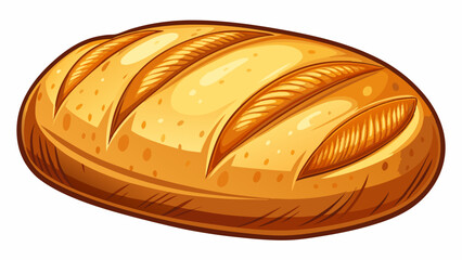 bread on white background
