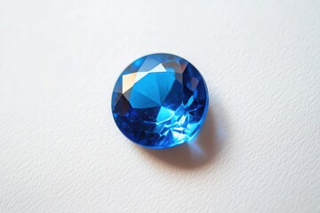 Stunning Blue Gemstone on Soft White Background for Jewelry Design