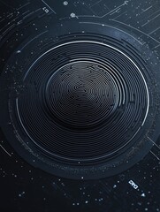 Abstract circular design, futuristic, tech background