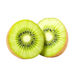 Fototapeta premium Kiwi-fruit-halves-slices-healthy-food-vitamins-nutrition-delicious