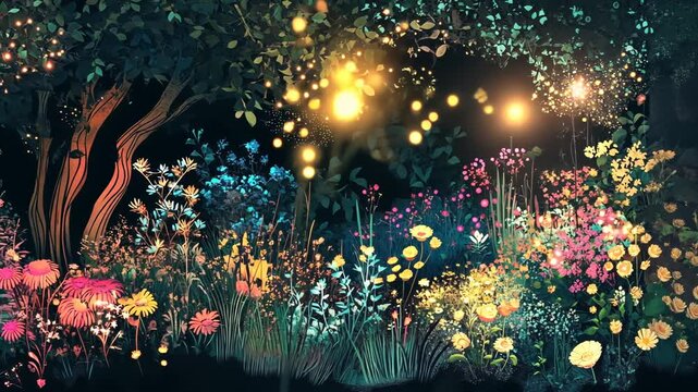 Enchanted Forest Animation with Magical Creatures and Fairy Tale Elements