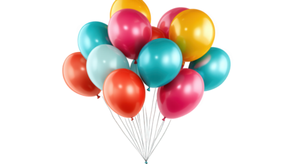 Colorful Bunch of Party Balloons