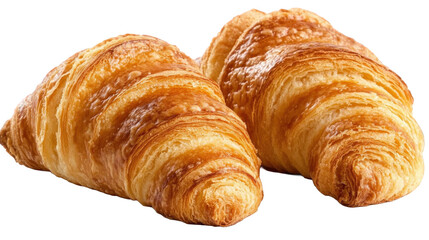Fototapeta premium Delicious Golden Croissants