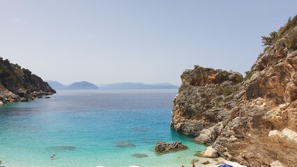 Secluded Beach Cove on Lefkada, Ionian Islands, Greece
