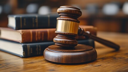 gavel and book