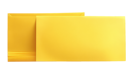 Yellow File Folder and Envelope