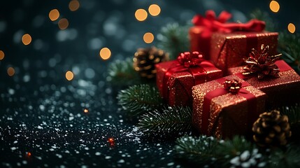 christmas tree and gift box